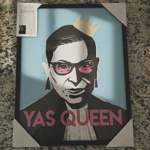 Yas Queen RBG framed print